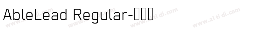 AbleLead Regular字体转换